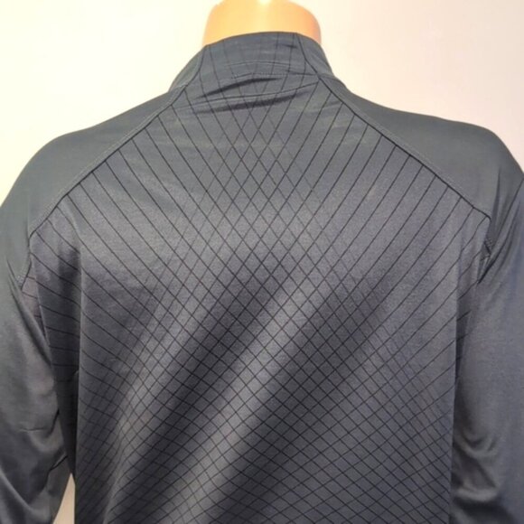 NIKE GOLF Track Jacket Dri Fit Full Zip High Collar Criss Cross Teal Athletic - Picture 8 of 13